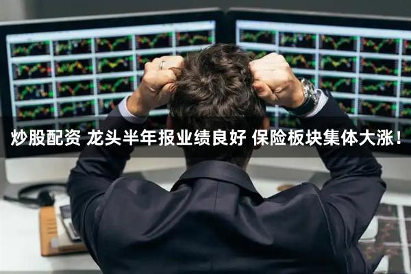 炒股配资 龙头半年报业绩良好 保险板块集体大涨！